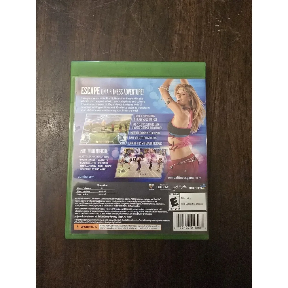 Xbox One Zumba Fitness World Party CIB